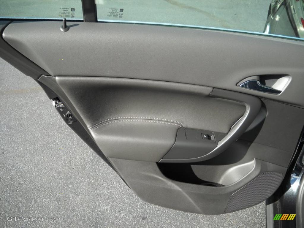 2011 Buick Regal CXL Ebony Door Panel Photo #38529751