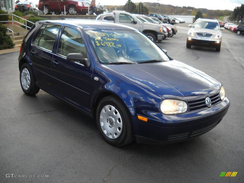 2005 Golf GL 4 Door - Indigo Blue Metallic / Beige photo #2