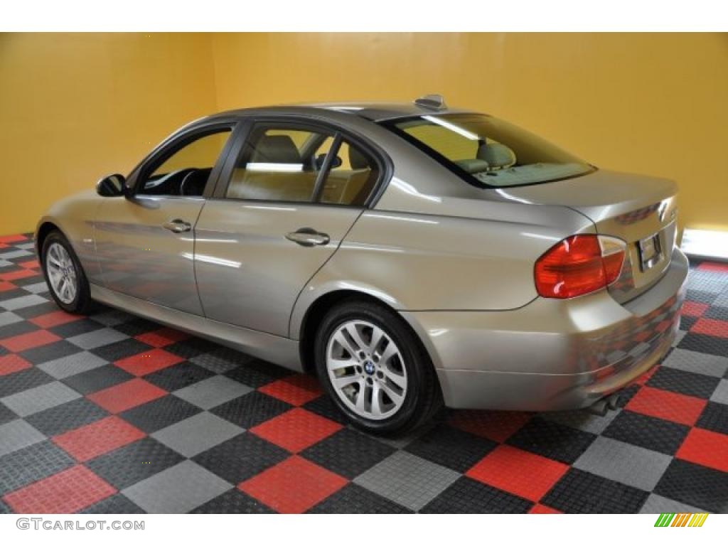 2007 3 Series 328xi Sedan - Sonora Metallic / Beige photo #3