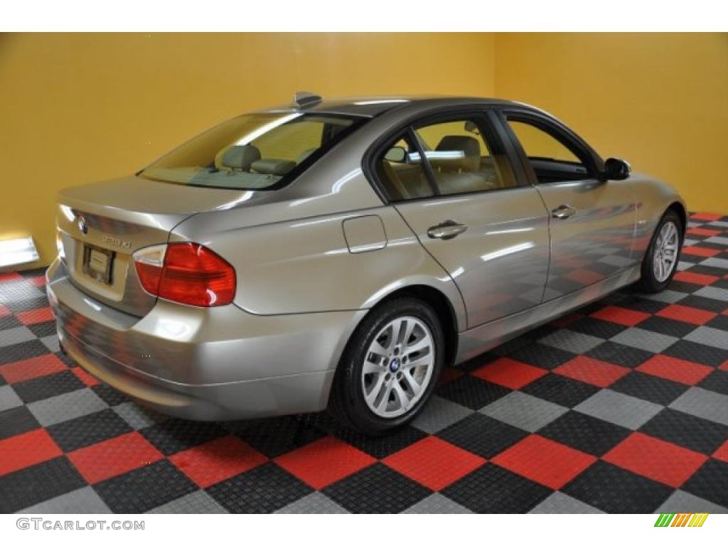 2007 3 Series 328xi Sedan - Sonora Metallic / Beige photo #4