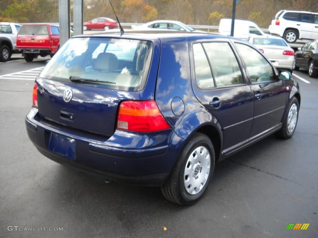2005 Golf GL 4 Door - Indigo Blue Metallic / Beige photo #4