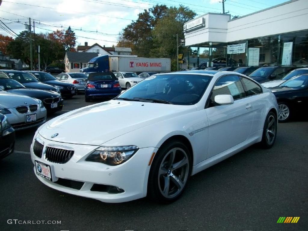 2008 6 Series 650i Coupe - Alpine White / Black photo #1