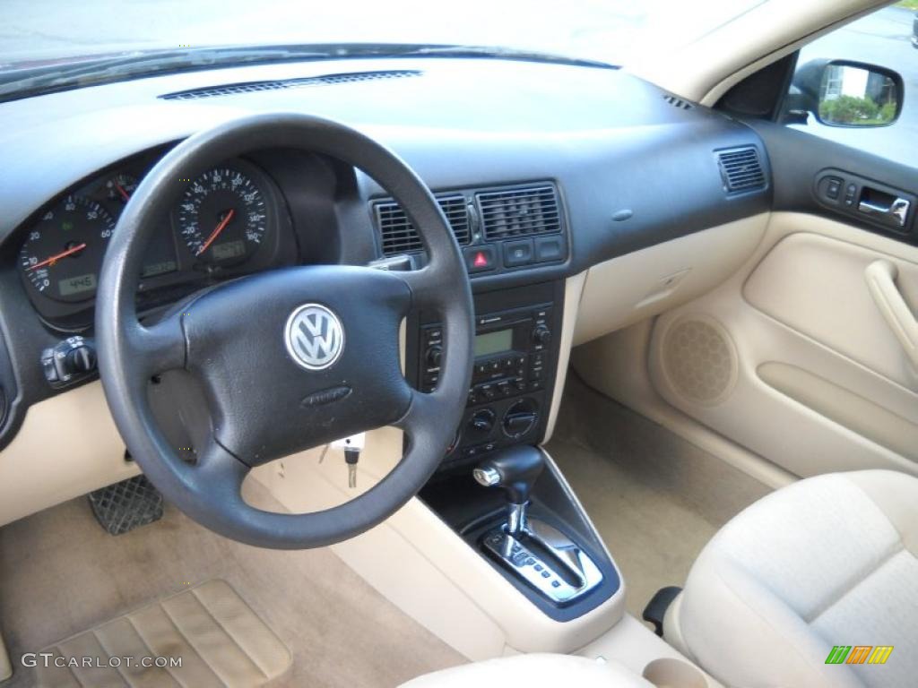 2005 Golf GL 4 Door - Indigo Blue Metallic / Beige photo #7