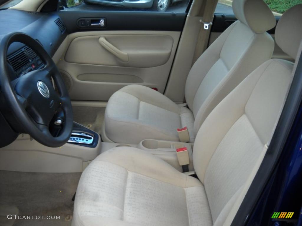 2005 Golf GL 4 Door - Indigo Blue Metallic / Beige photo #8