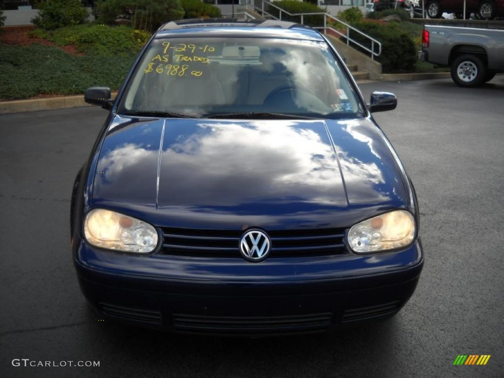 2005 Golf GL 4 Door - Indigo Blue Metallic / Beige photo #10