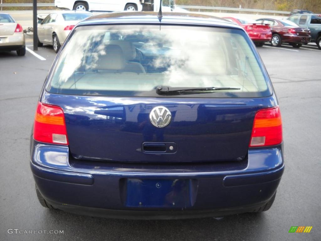 2005 Golf GL 4 Door - Indigo Blue Metallic / Beige photo #11