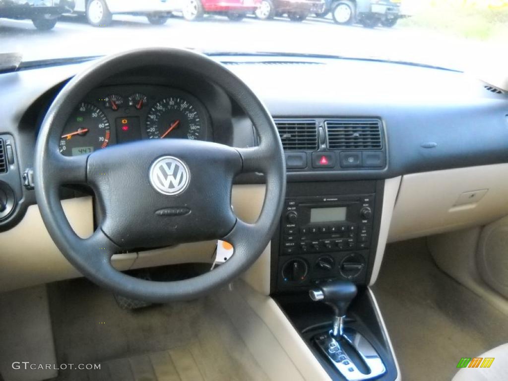 2005 Golf GL 4 Door - Indigo Blue Metallic / Beige photo #15