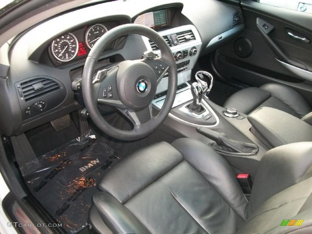 Black Interior 2008 BMW 6 Series 650i Coupe Photo #38531767