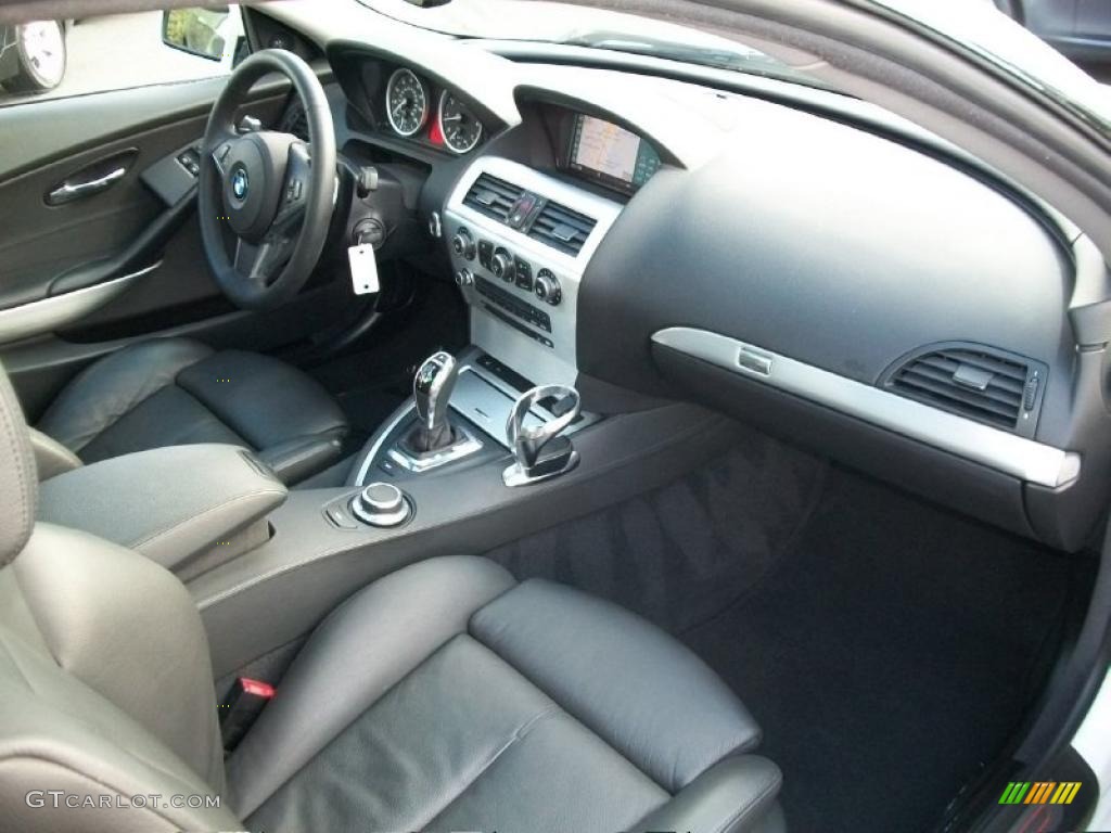 2008 BMW 6 Series 650i Coupe Black Dashboard Photo #38532027