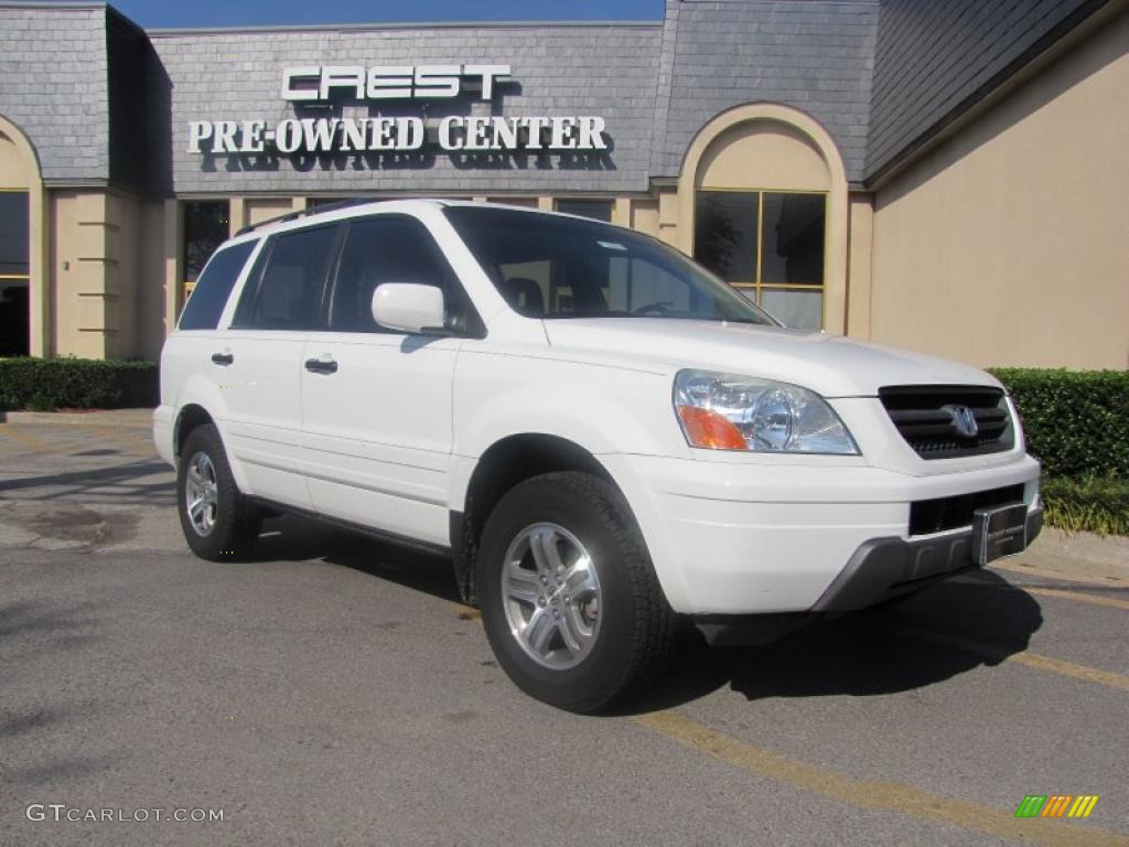 Taffeta White 2004 Honda Pilot EX-L 4WD Exterior Photo #38532059