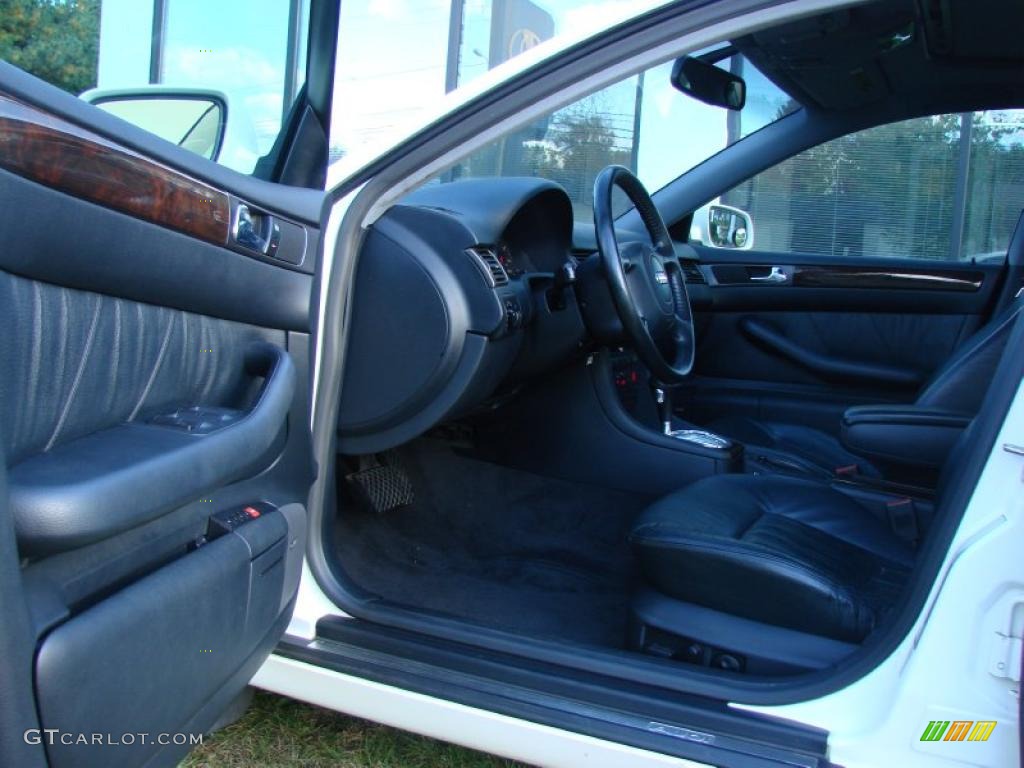 1999 A6 2.8 quattro Sedan - Casablanca White / Onyx Black photo #11
