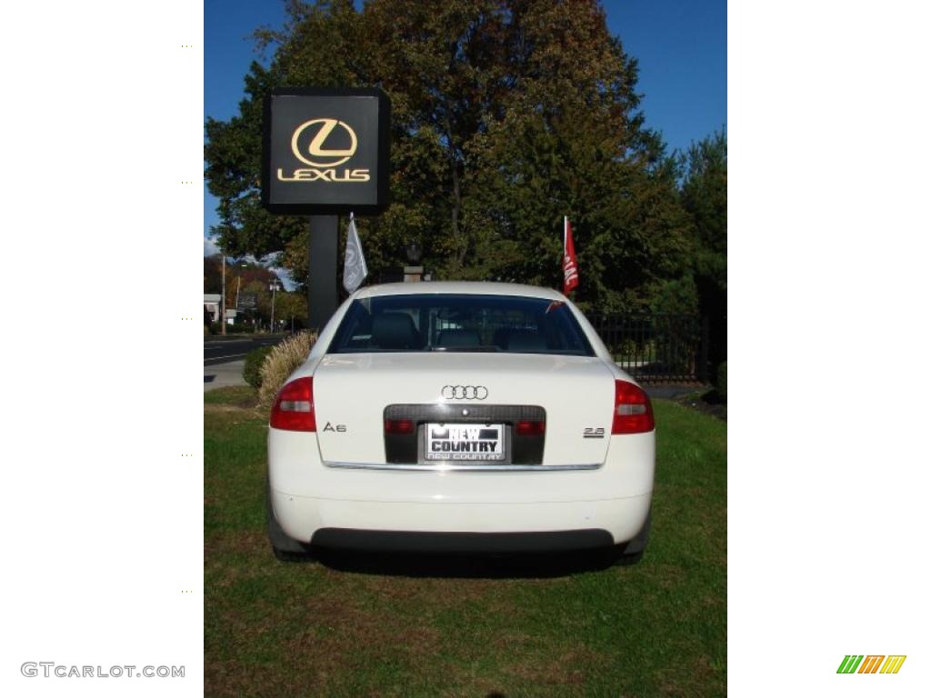 1999 A6 2.8 quattro Sedan - Casablanca White / Onyx Black photo #17