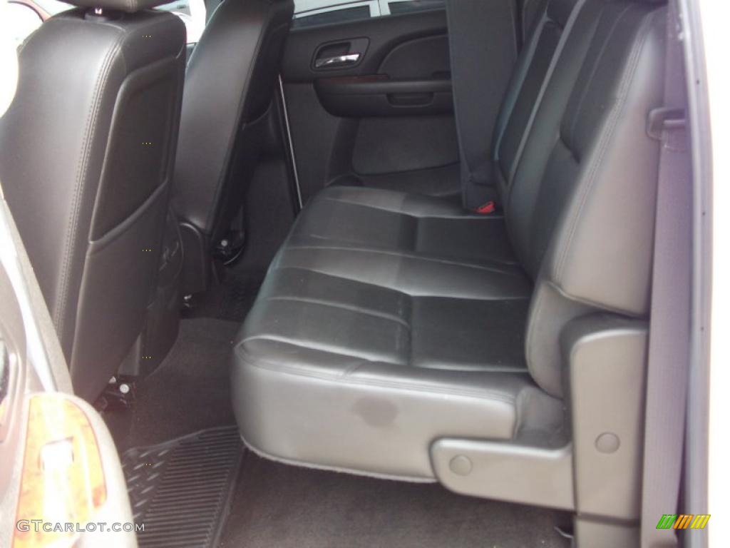 Ebony Interior 2009 Chevrolet Silverado 1500 LTZ Crew Cab 4x4 Photo #38533031