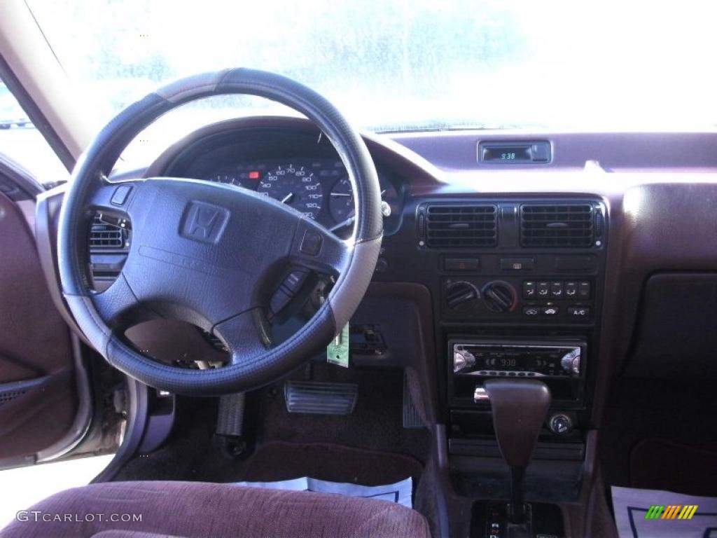 1992 Accord LX Sedan - Rosewood Brown Metallic / Burgundy photo #5