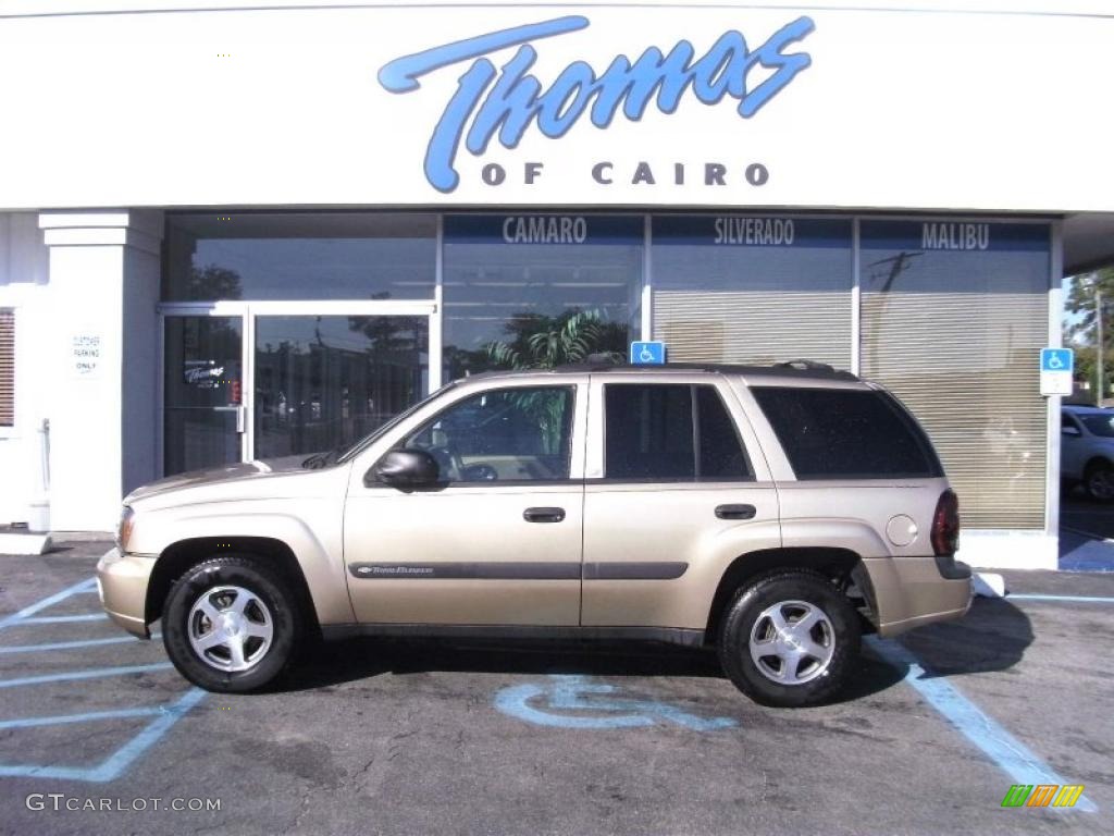 2004 TrailBlazer LT 4x4 - Sandstone Metallic / Light Cashmere photo #1