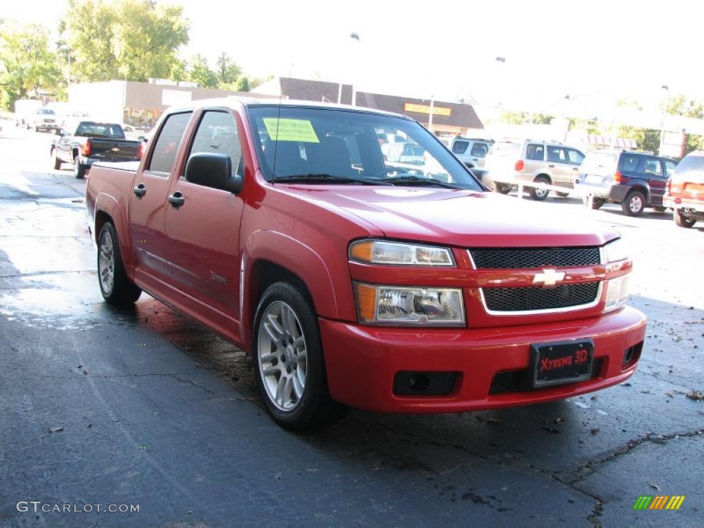 2005 Colorado Xtreme Crew Cab - Victory Red / Sport Pewter photo #4