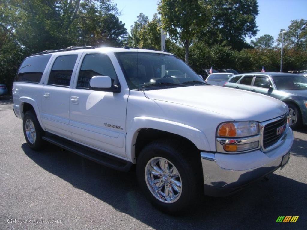 2004 Yukon XL 1500 SLT - Summit White / Neutral/Shale photo #7