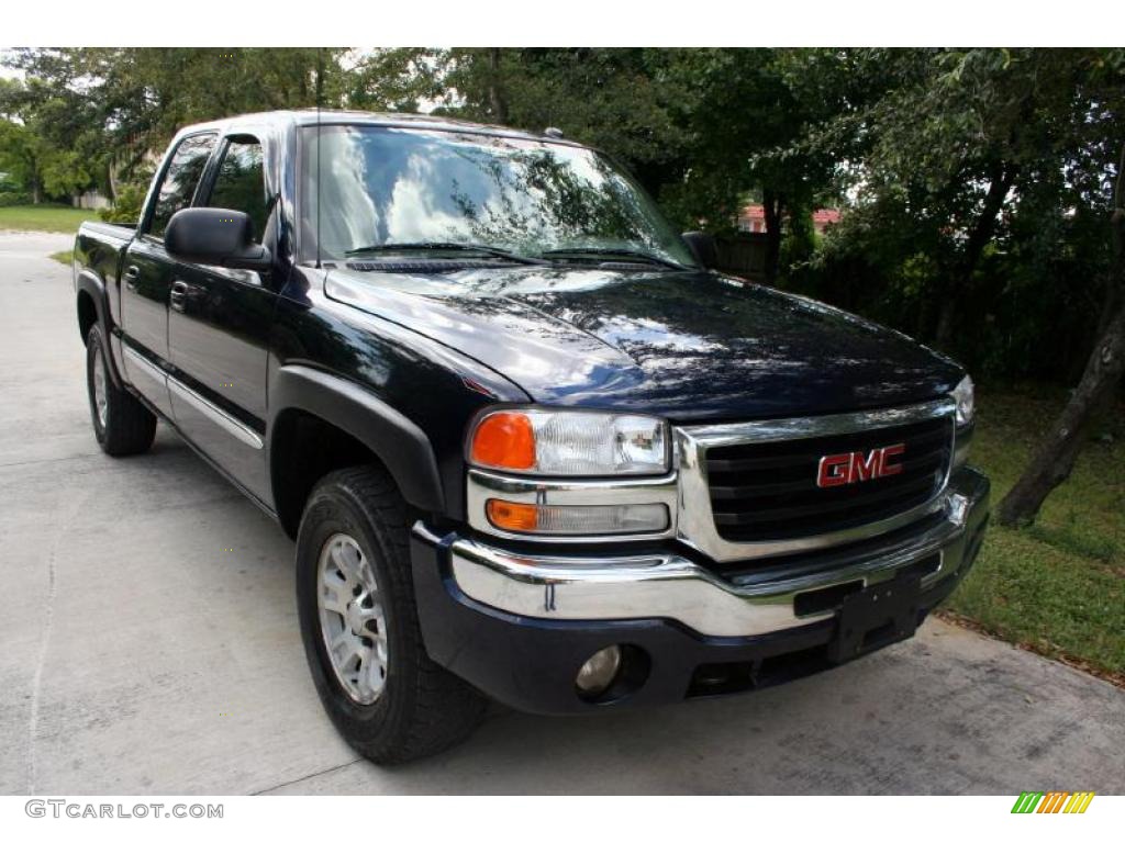 2005 Sierra 1500 Z71 Crew Cab 4x4 - Deep Blue Metallic / Pewter photo #21