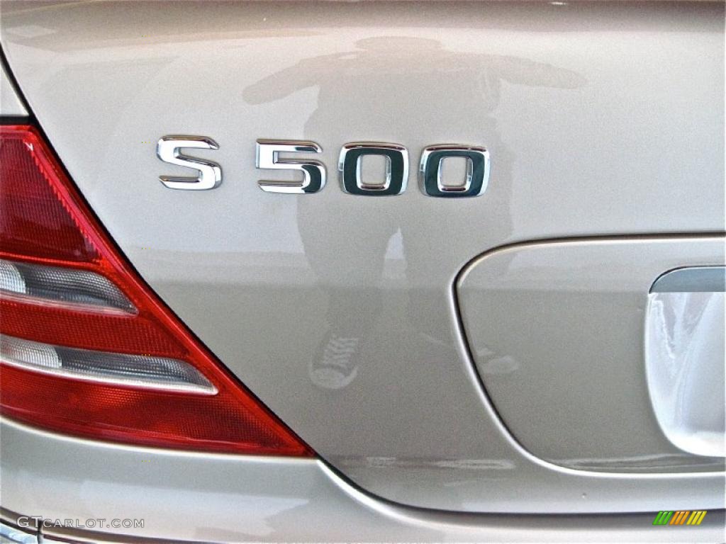 2002 S 500 Sedan - Desert Silver Metallic / Java photo #9