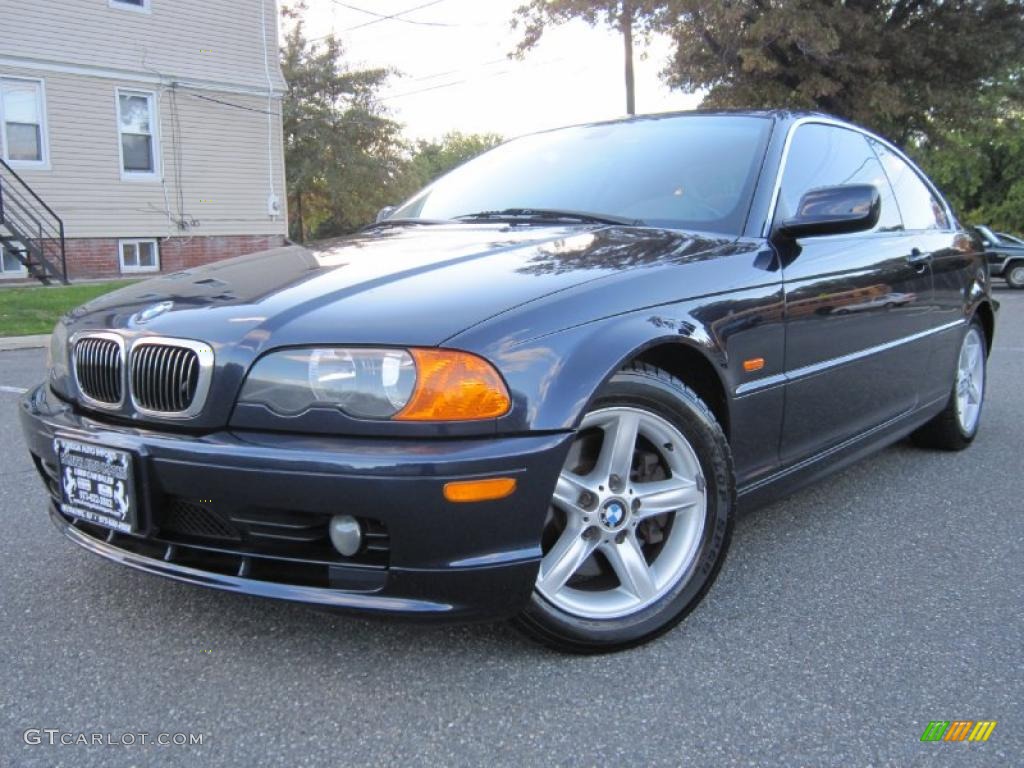2003 3 Series 325i Coupe - Orient Blue Metallic / Grey photo #1