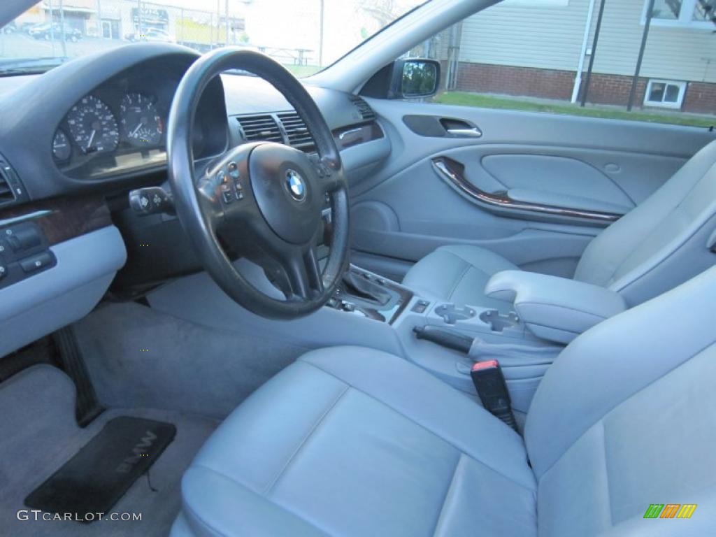 Grey Interior 2003 BMW 3 Series 325i Coupe Photo #38537375