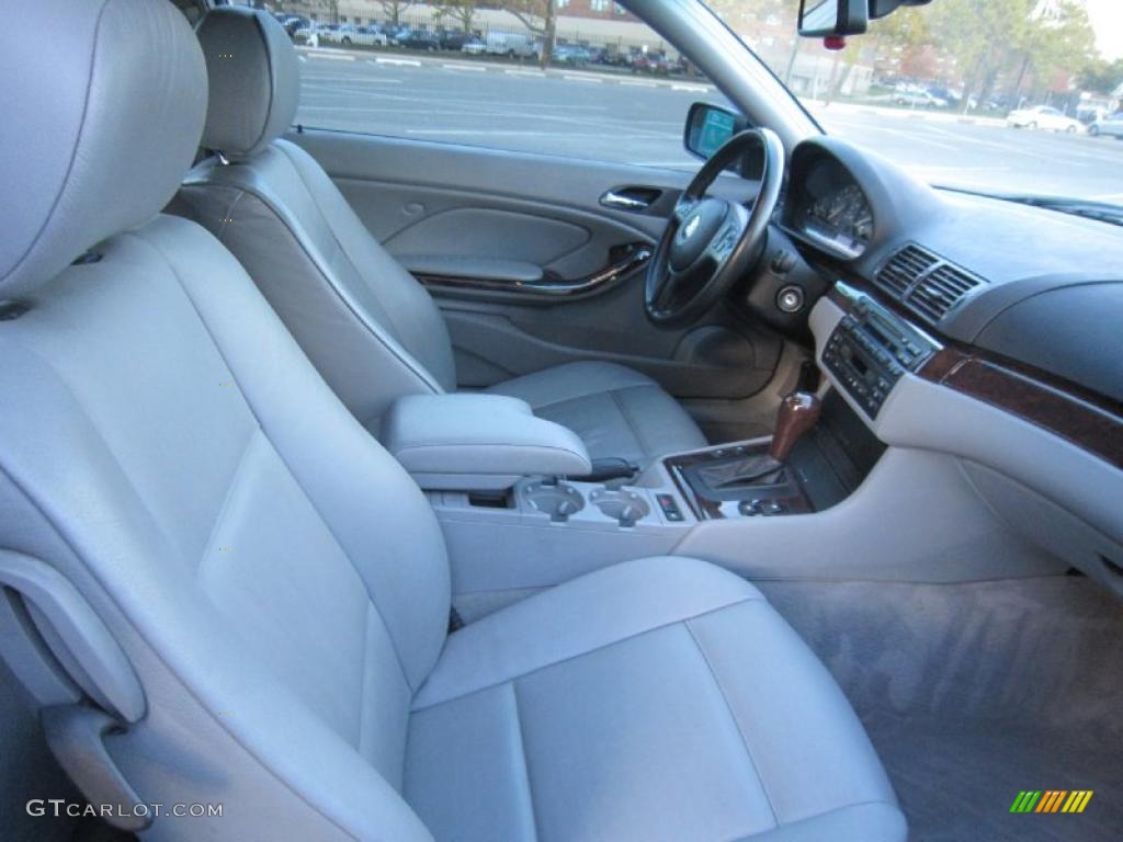 Grey Interior 2003 BMW 3 Series 325i Coupe Photo #38537535