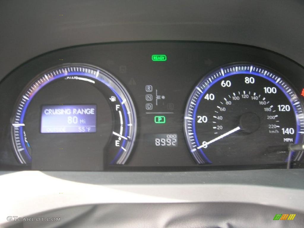 2010 Lexus HS 250h Hybrid Premium Gauges Photo #38538271