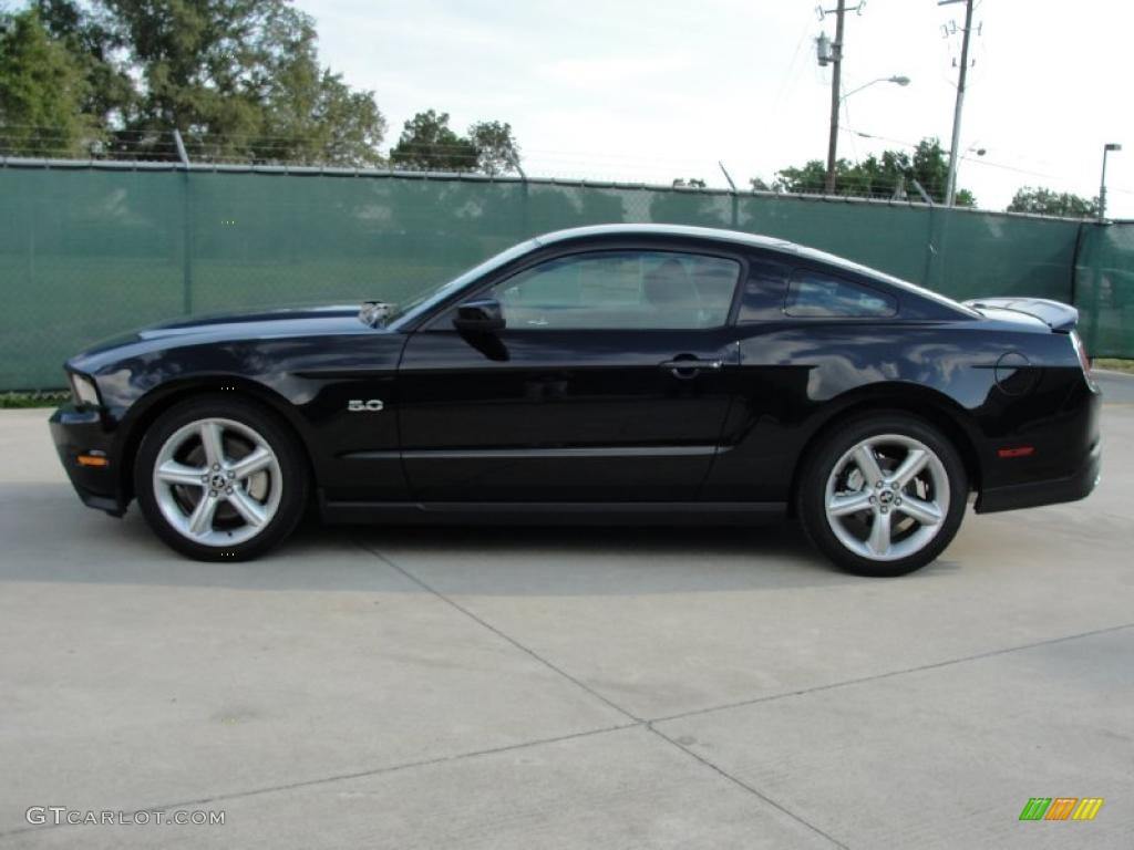 2011 Mustang GT Premium Coupe - Ebony Black / Charcoal Black/Cashmere photo #6