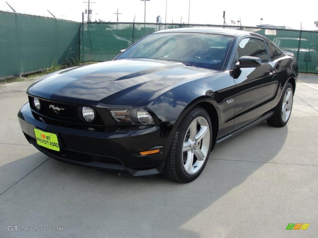 2011 Mustang GT Premium Coupe - Ebony Black / Charcoal Black/Cashmere photo #7