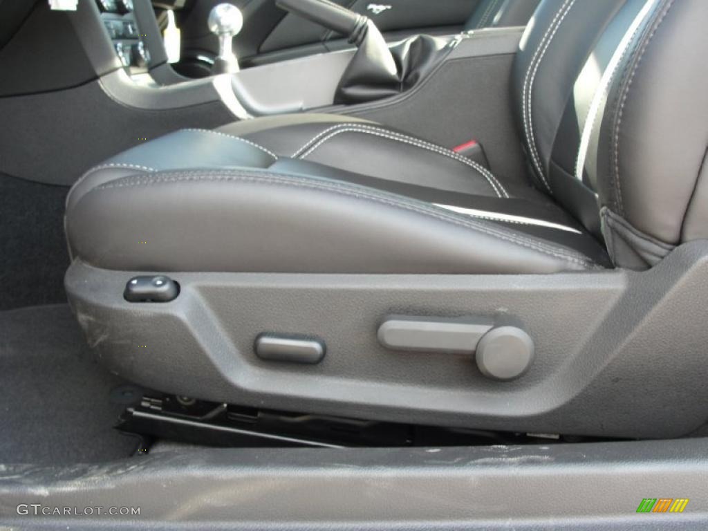 2011 Mustang GT Premium Coupe - Ebony Black / Charcoal Black/Cashmere photo #23