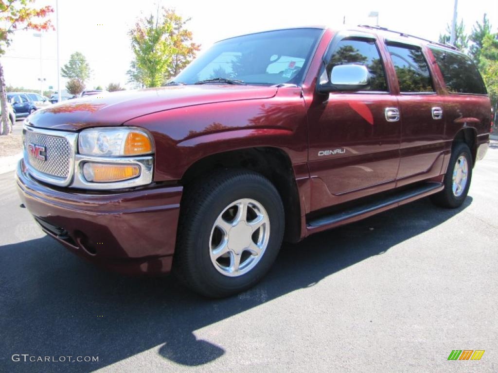 2001 Yukon XL Denali AWD - Garnet Red Metallic / Neutral Tan/Shale photo #1