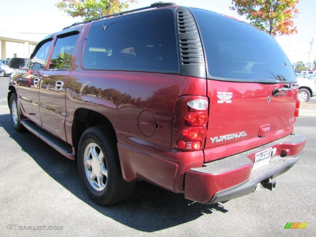 2001 Yukon XL Denali AWD - Garnet Red Metallic / Neutral Tan/Shale photo #2