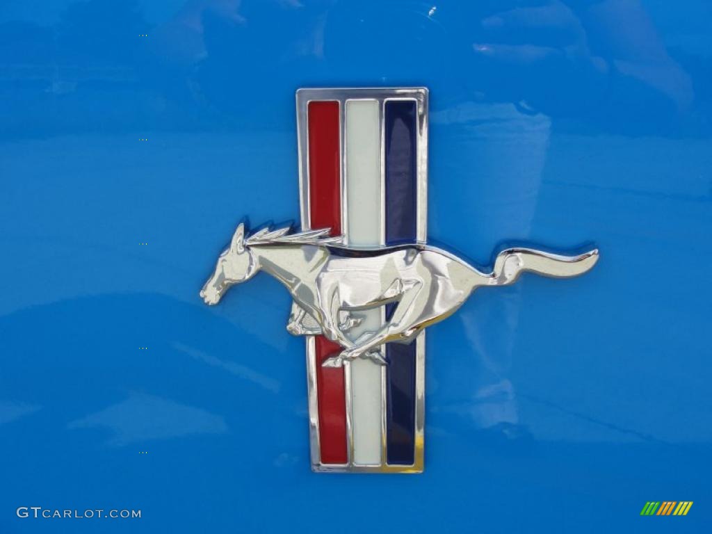 2011 Mustang V6 Premium Coupe - Grabber Blue / Charcoal Black photo #11