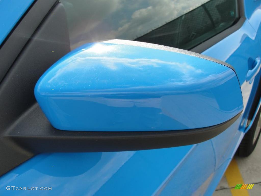 2011 Mustang V6 Premium Coupe - Grabber Blue / Charcoal Black photo #12