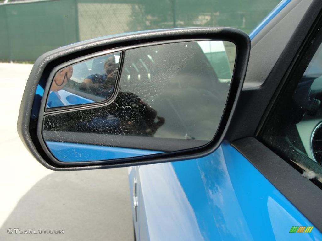 2011 Mustang V6 Premium Coupe - Grabber Blue / Charcoal Black photo #13