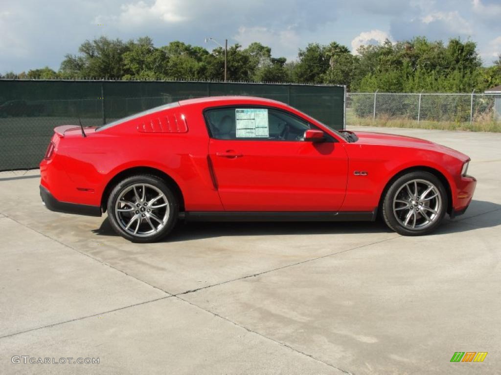 2011 Mustang GT Premium Coupe - Race Red / Stone photo #2