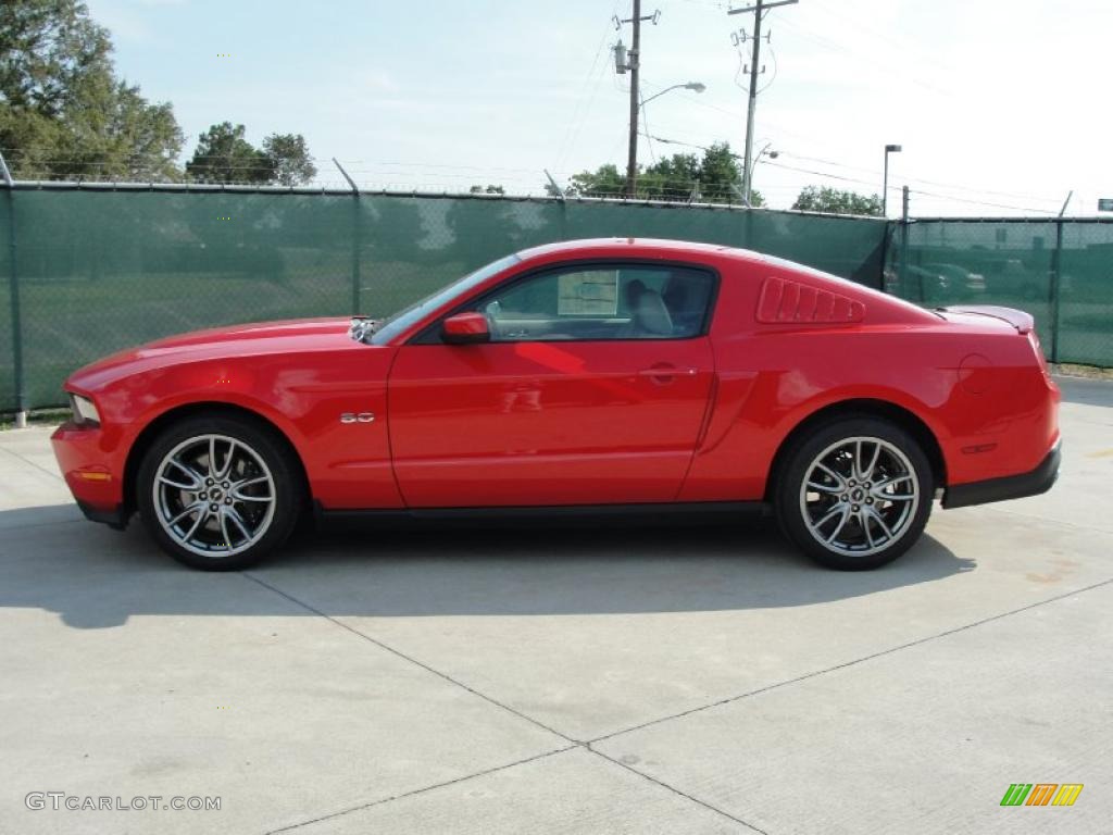 2011 Mustang GT Premium Coupe - Race Red / Stone photo #6