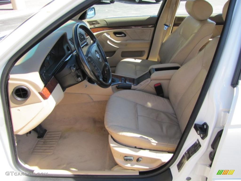 Sand Beige Interior 2001 BMW 5 Series 525i Sedan Photo #38541439