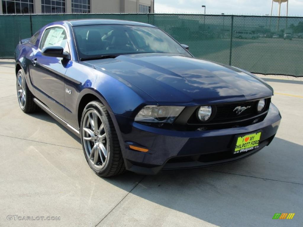 2011 Mustang GT Premium Coupe - Kona Blue Metallic / Charcoal Black/Grabber Blue photo #1