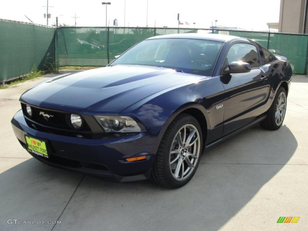 2011 Mustang GT Premium Coupe - Kona Blue Metallic / Charcoal Black/Grabber Blue photo #7