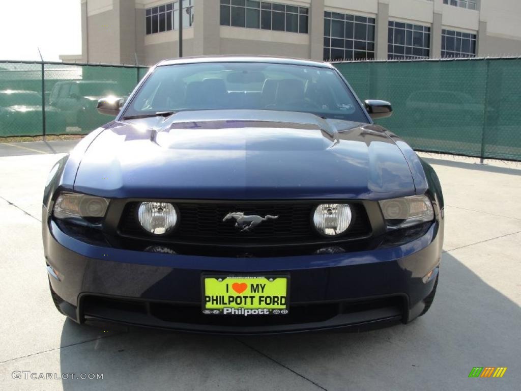 2011 Mustang GT Premium Coupe - Kona Blue Metallic / Charcoal Black/Grabber Blue photo #8