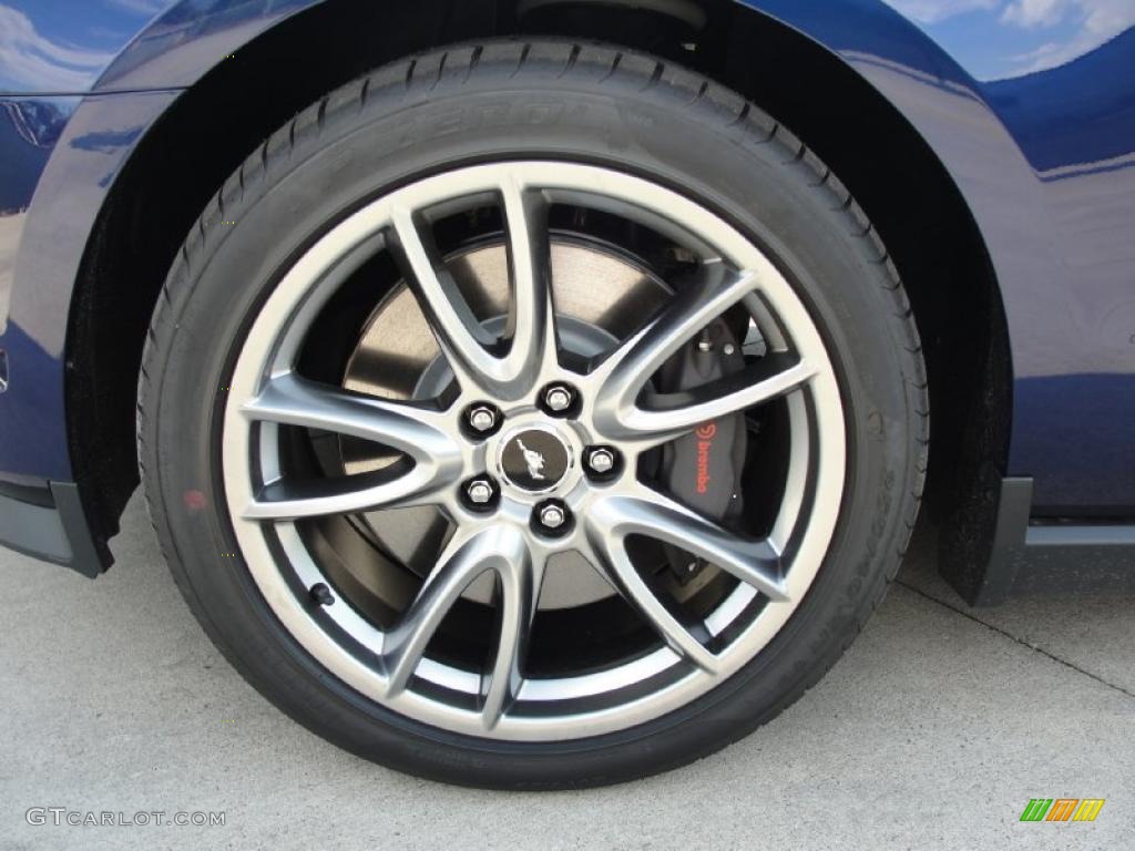 2011 Mustang GT Premium Coupe - Kona Blue Metallic / Charcoal Black/Grabber Blue photo #10