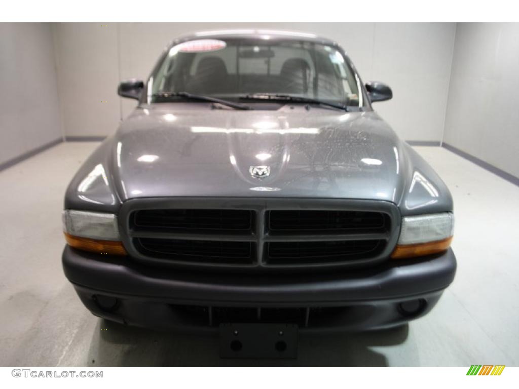2003 Dakota SXT Club Cab - Graphite Metallic / Dark Slate Gray photo #2
