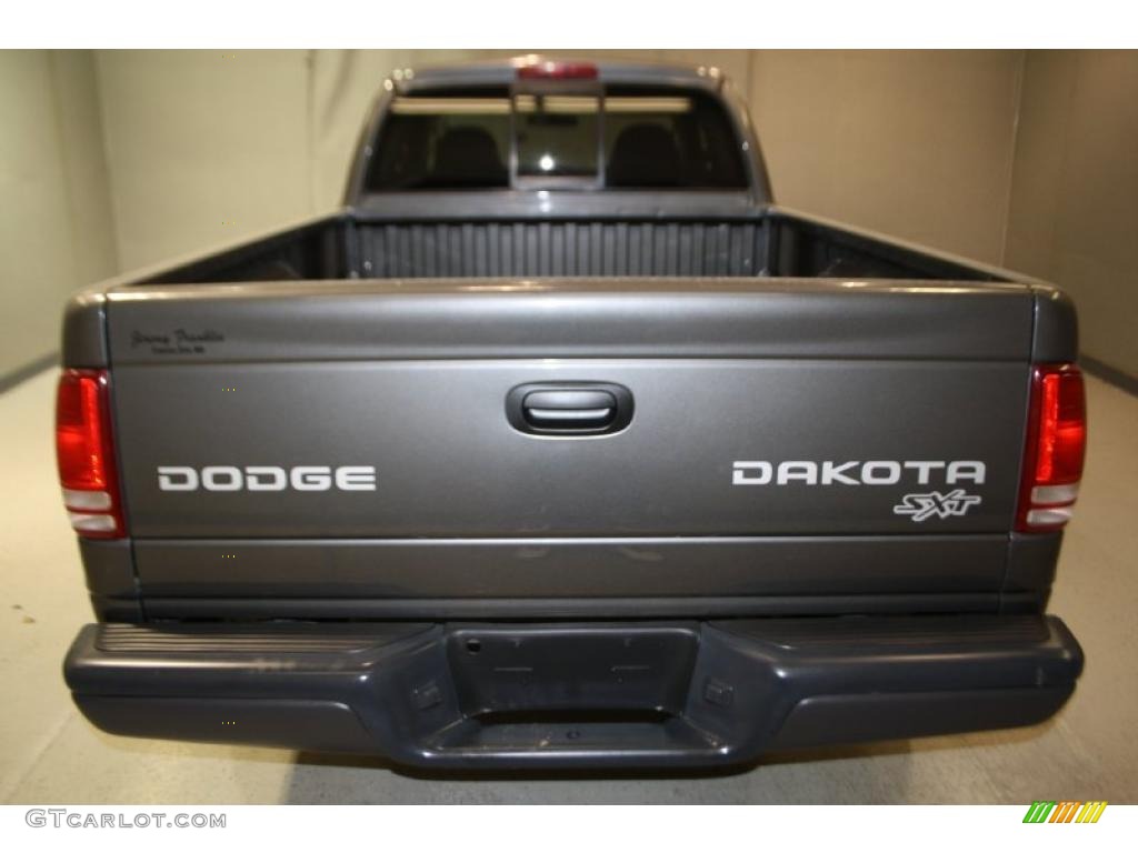 2003 Dakota SXT Club Cab - Graphite Metallic / Dark Slate Gray photo #5