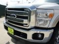 2011 White Platinum Metallic Tri-Coat Ford F250 Super Duty Lariat Crew Cab 4x4  photo #9