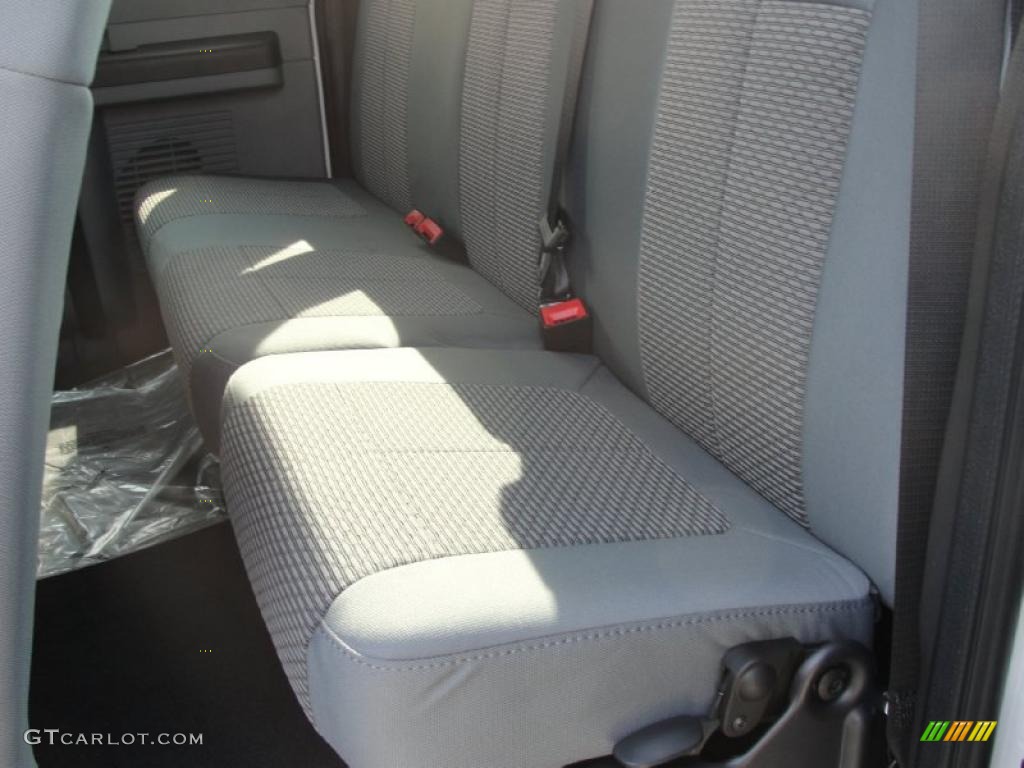 Steel Gray Interior 2011 Ford F250 Super Duty XLT SuperCab Photo #38543379