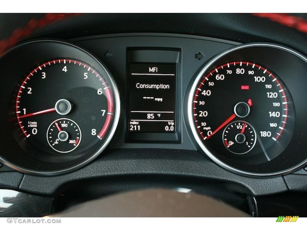 2011 Volkswagen GTI 2 Door Gauges Photo #38543923
