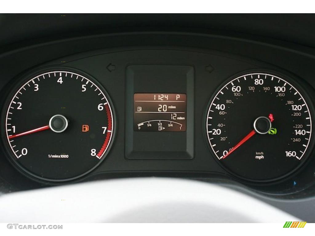 2011 Volkswagen Jetta SEL Sedan Gauges Photo #38544387