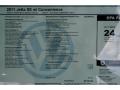 2011 Volkswagen Jetta SE Sedan Window Sticker