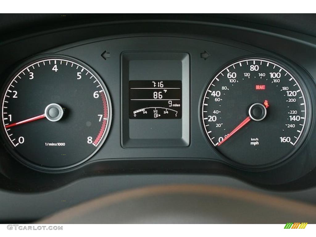 2011 Volkswagen Jetta SE Sedan Gauges Photo #38544779